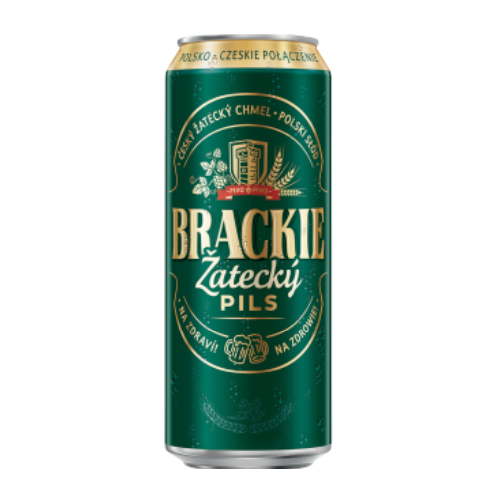 Piwo Brackie Zatecky Pils 5,2% 500 ml puszka DRS