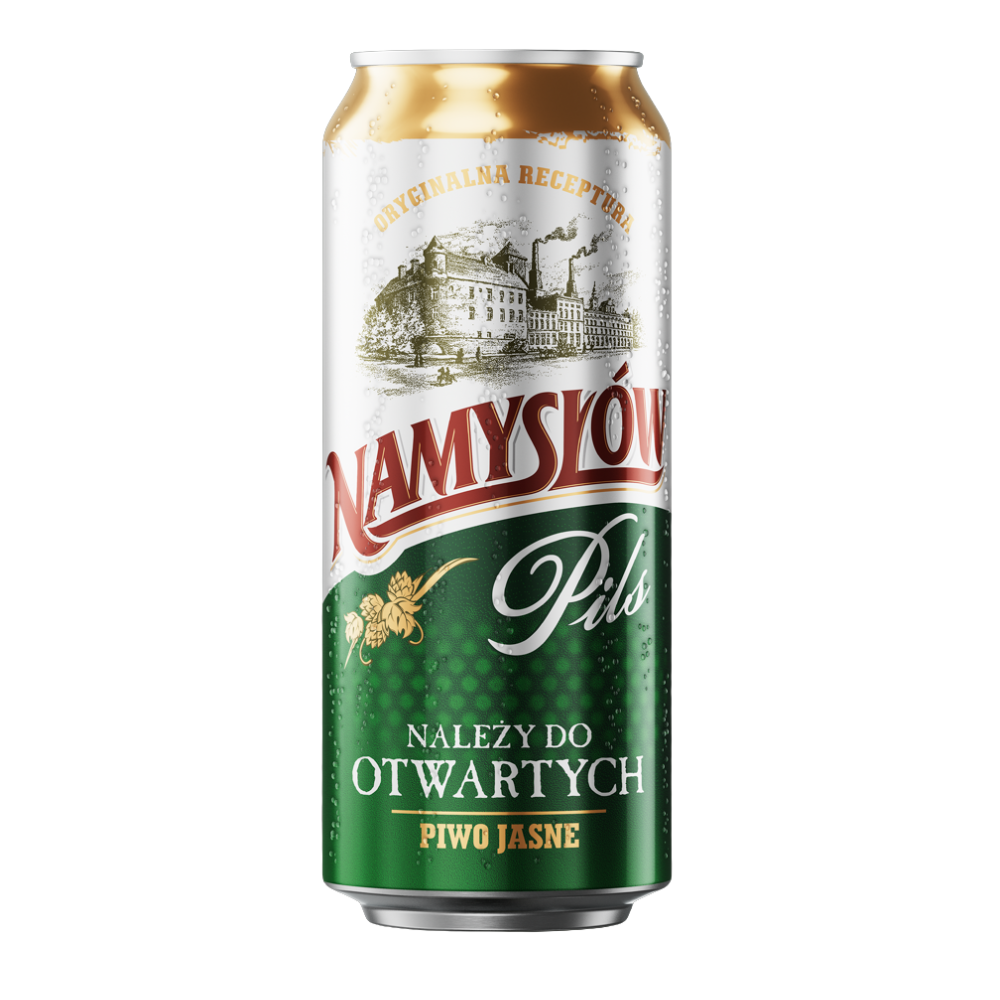 Piwo Namysłów Pils 5,8% 500 ml puszka DRS