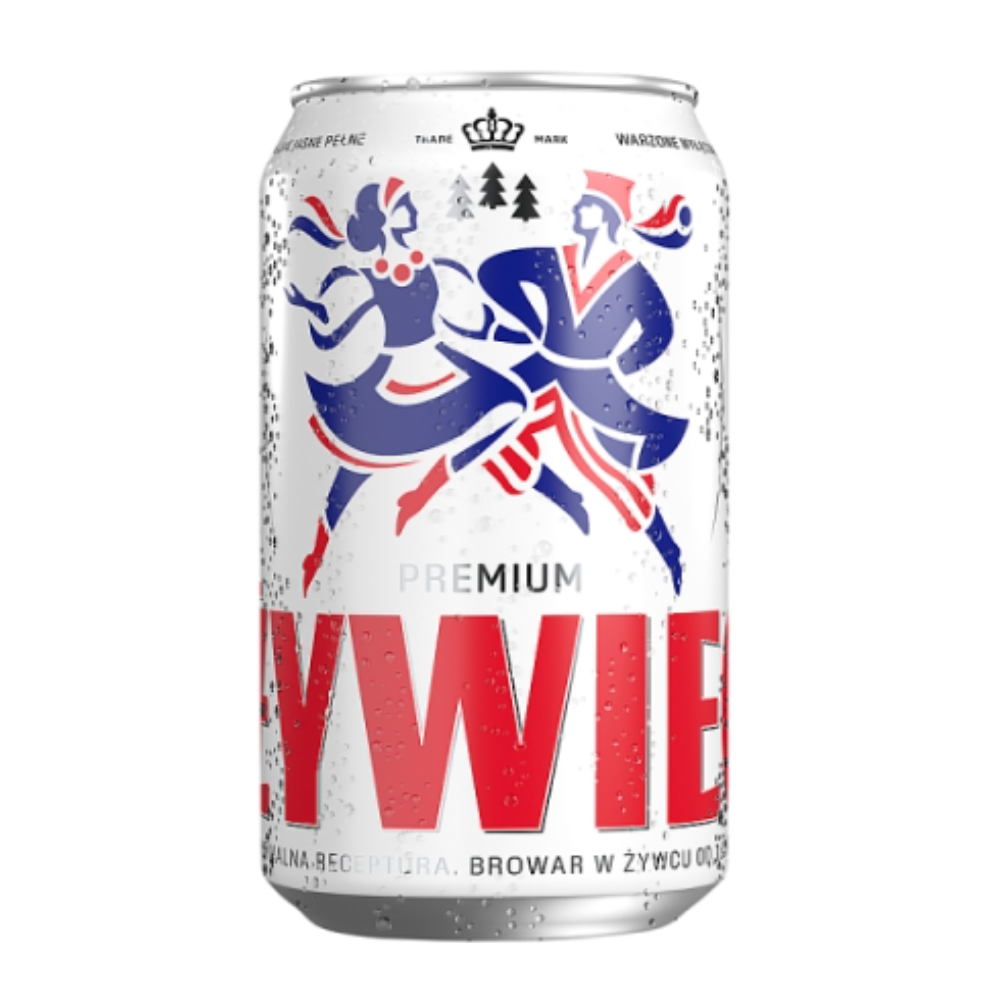 Piwo Żywiec Premium Jasne Pełne 5,5% 330 ml puszka DRS