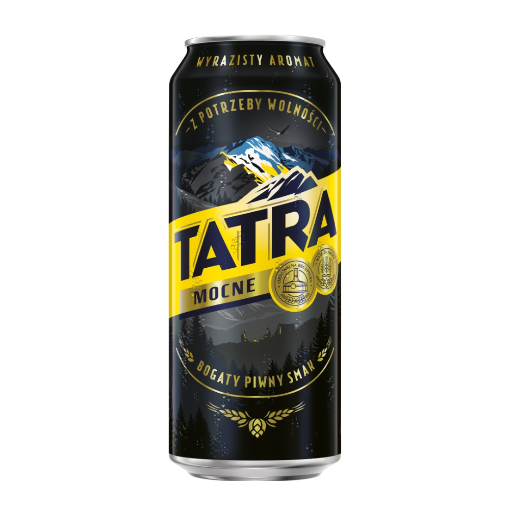 Piwo Tatra Mocne 7% 500 ml puszka DRS
