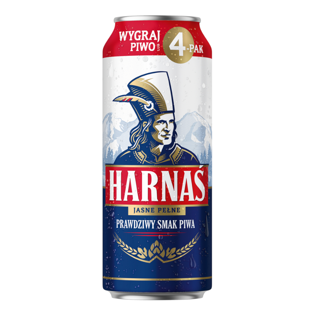 Piwo Harnaś Jasne Pełne 6% 500 ml Puszka DRS