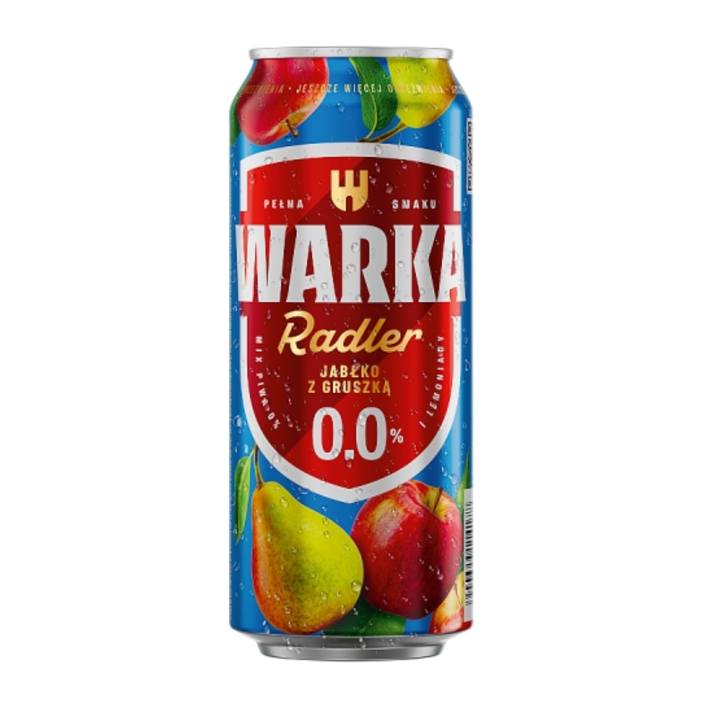 Piwo Warka Radler Jabłko & Gruszka 0% 500 ml puszka