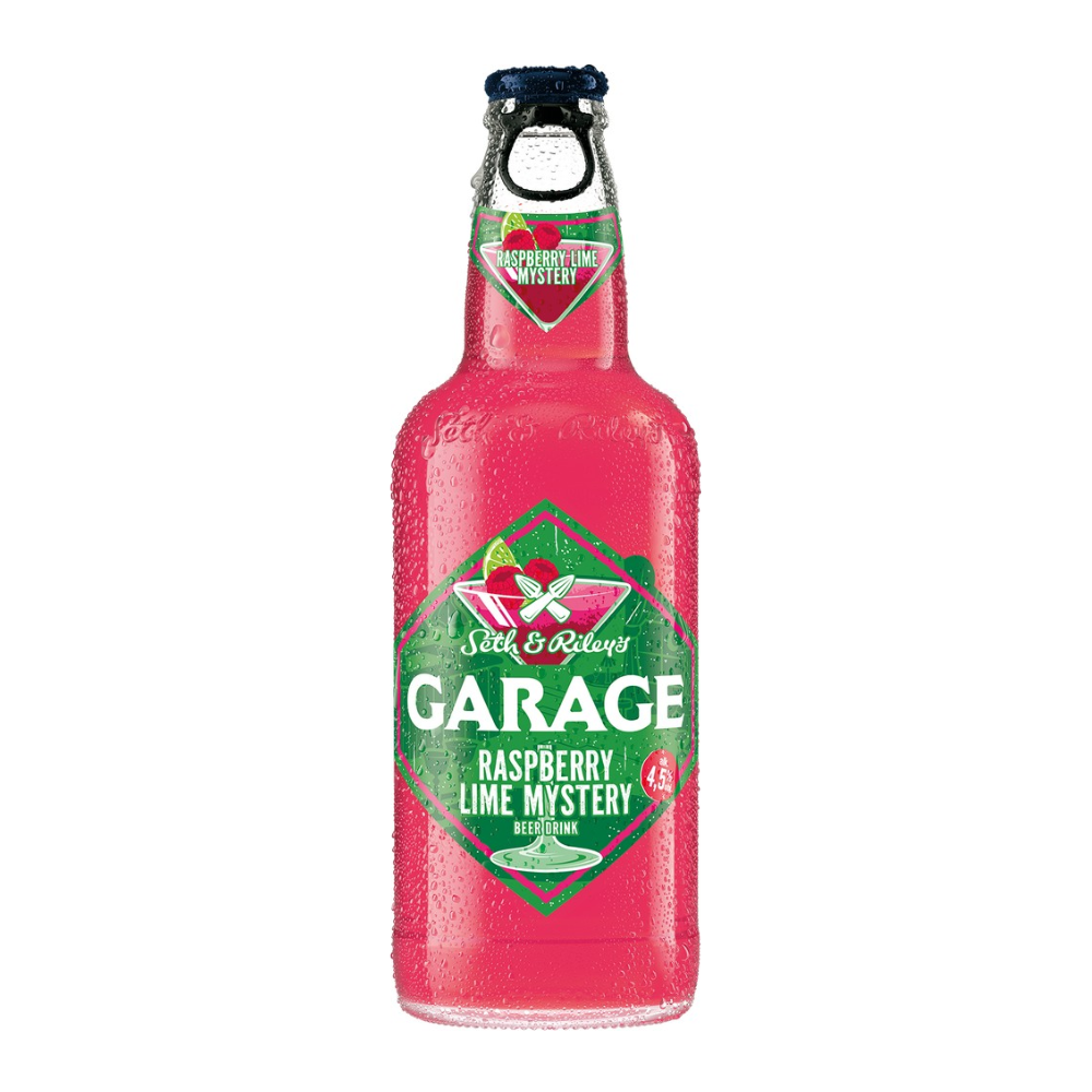 Piwo S&R’s Garage Hardcore Raspberry & Lime Mystery 4,5% 400 ml