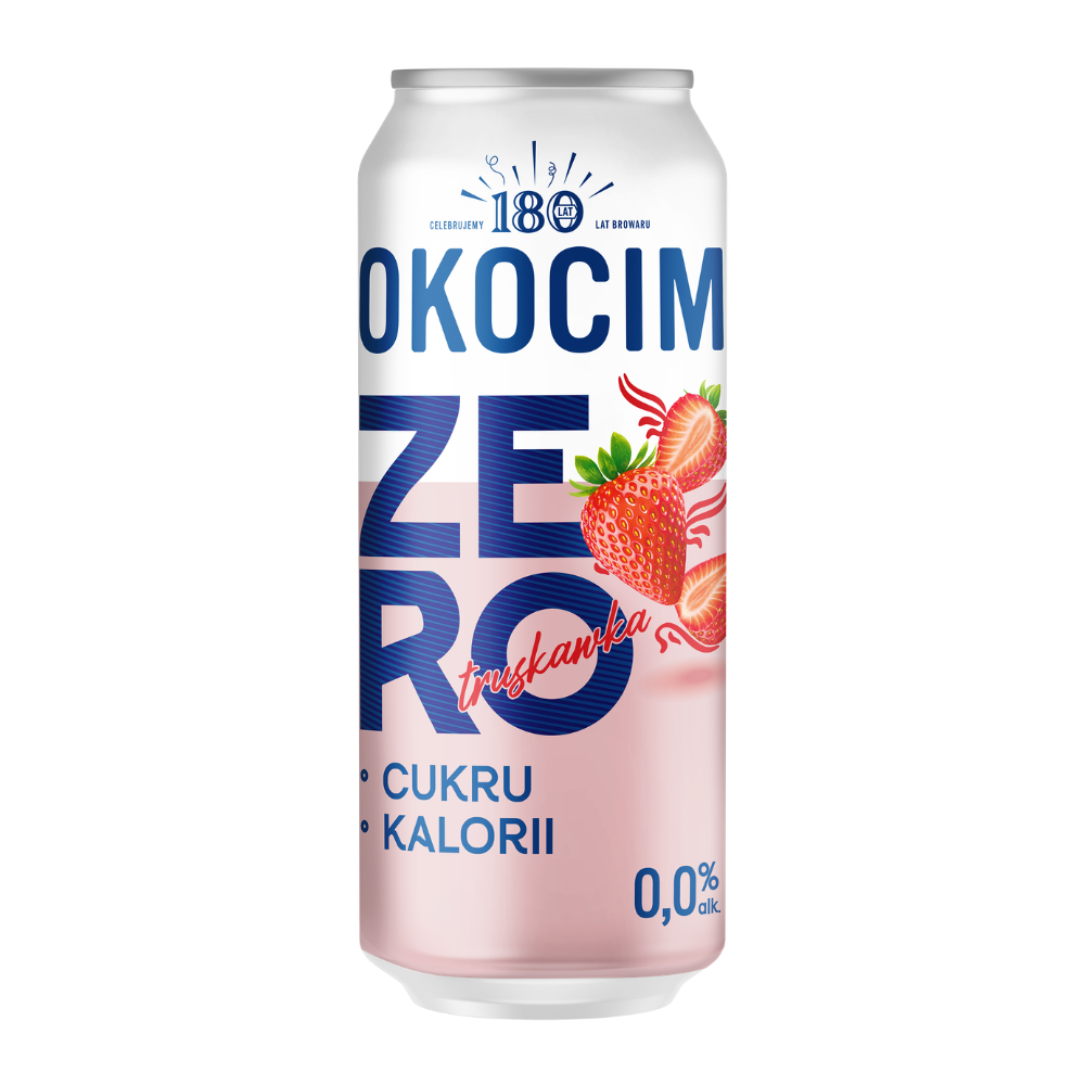 Piwo Okocim Zero Truskawka 0% 500 ml Puszka DRS