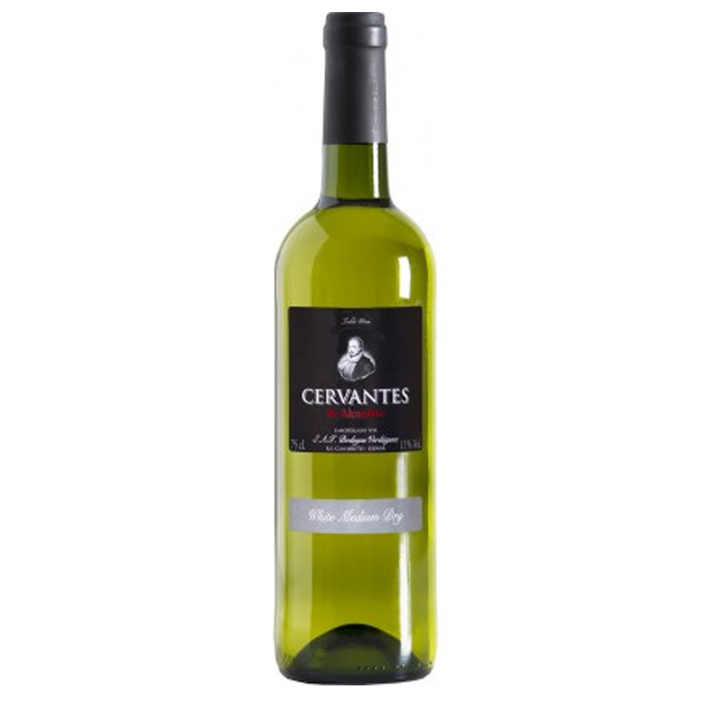 Wino Cervantes 11% białe półwytrawne 750 ml