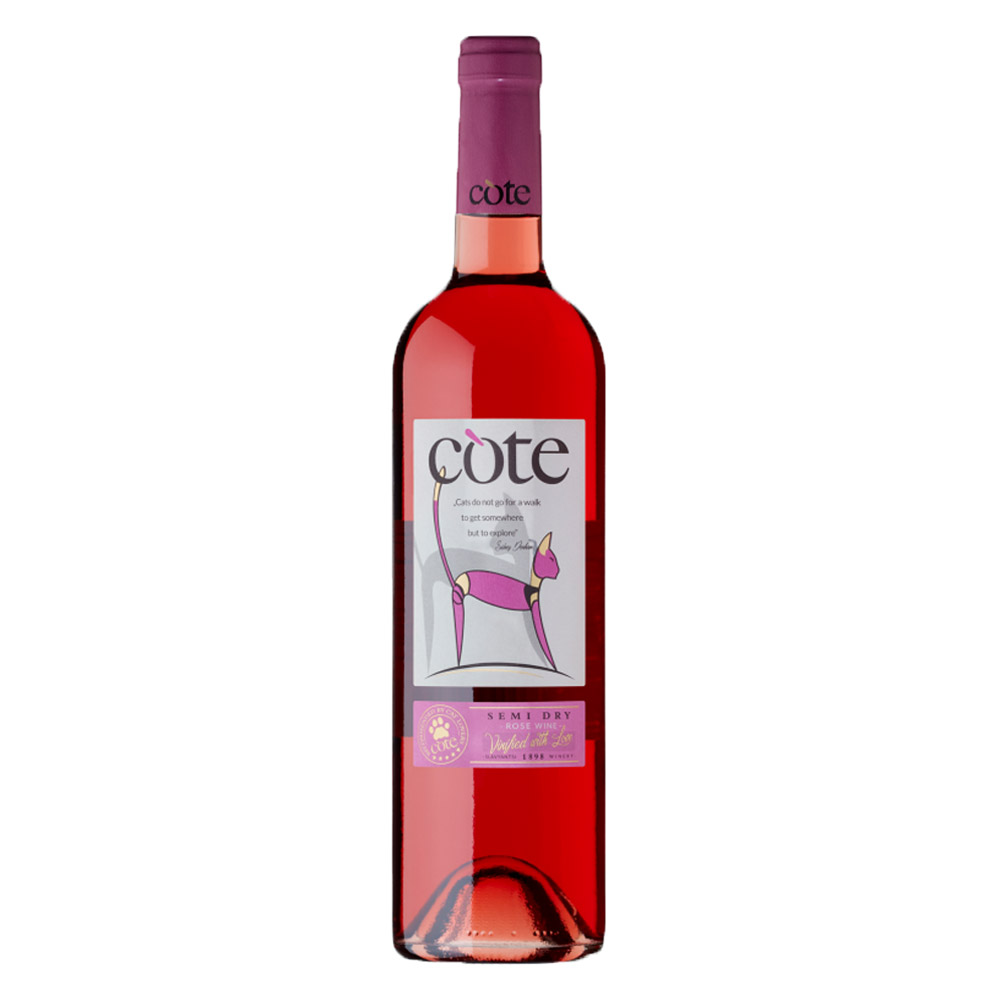Wino Cote Rose 12% różowe półwytrawne 750 ml