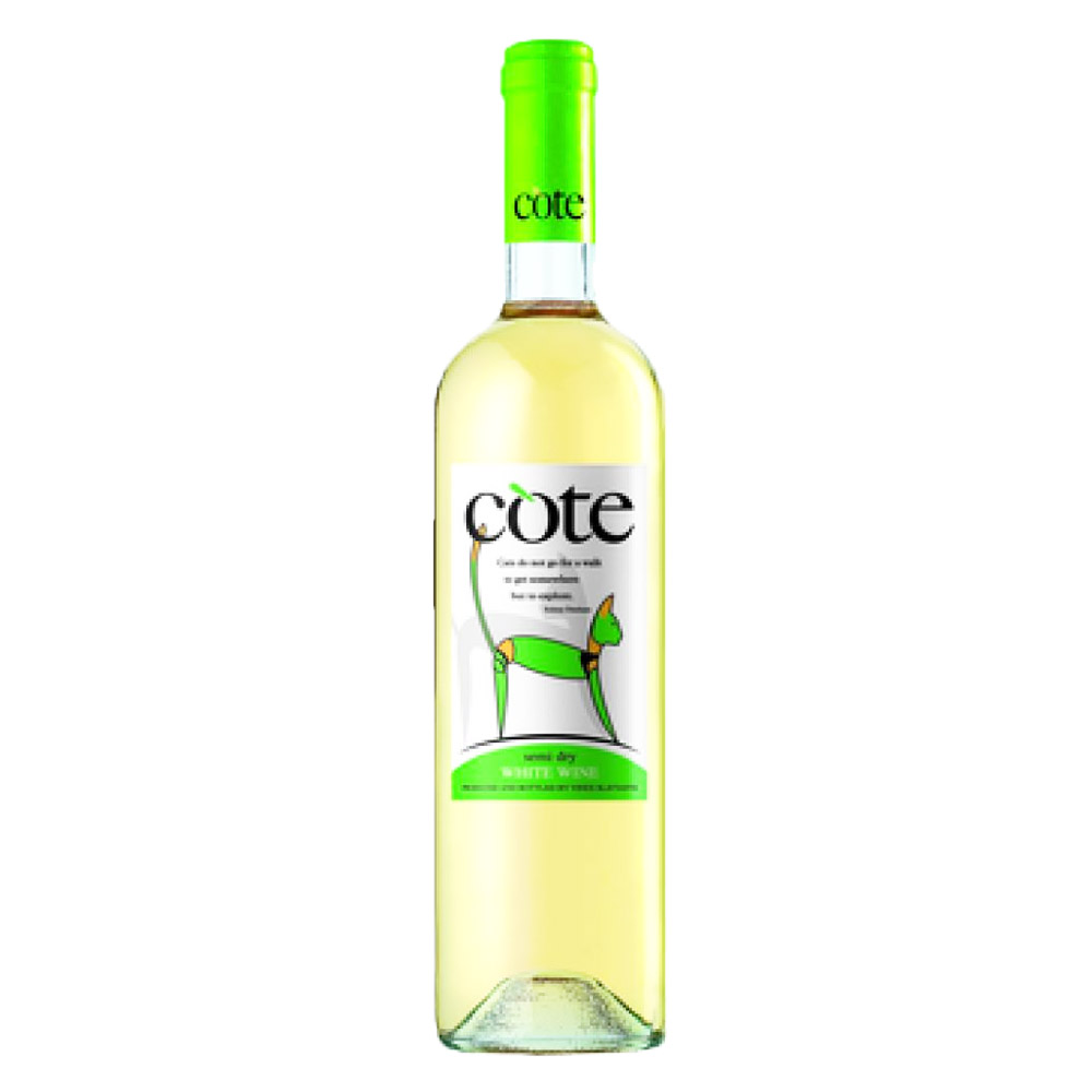 Wino Cote White 12% białe półwytrawne 750 ml