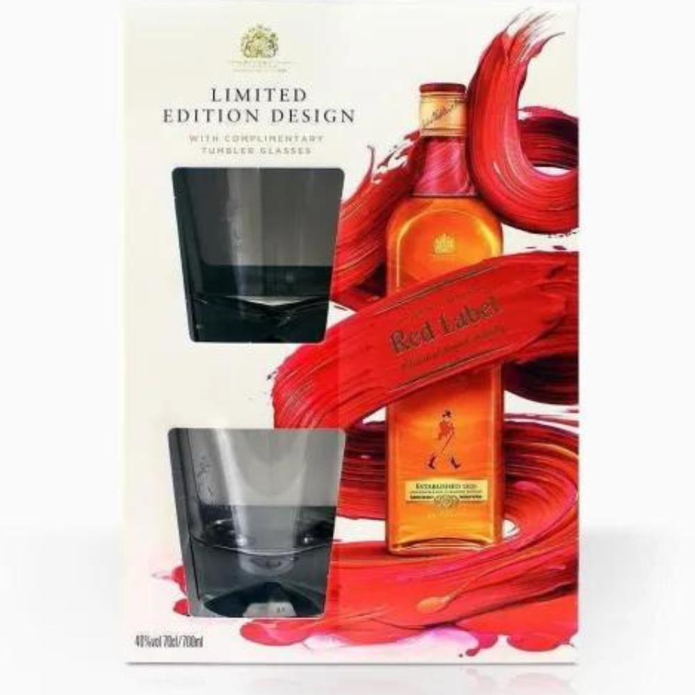 Whisky Johnnie Walker Red Label 40% 700 ml +2 szklanki