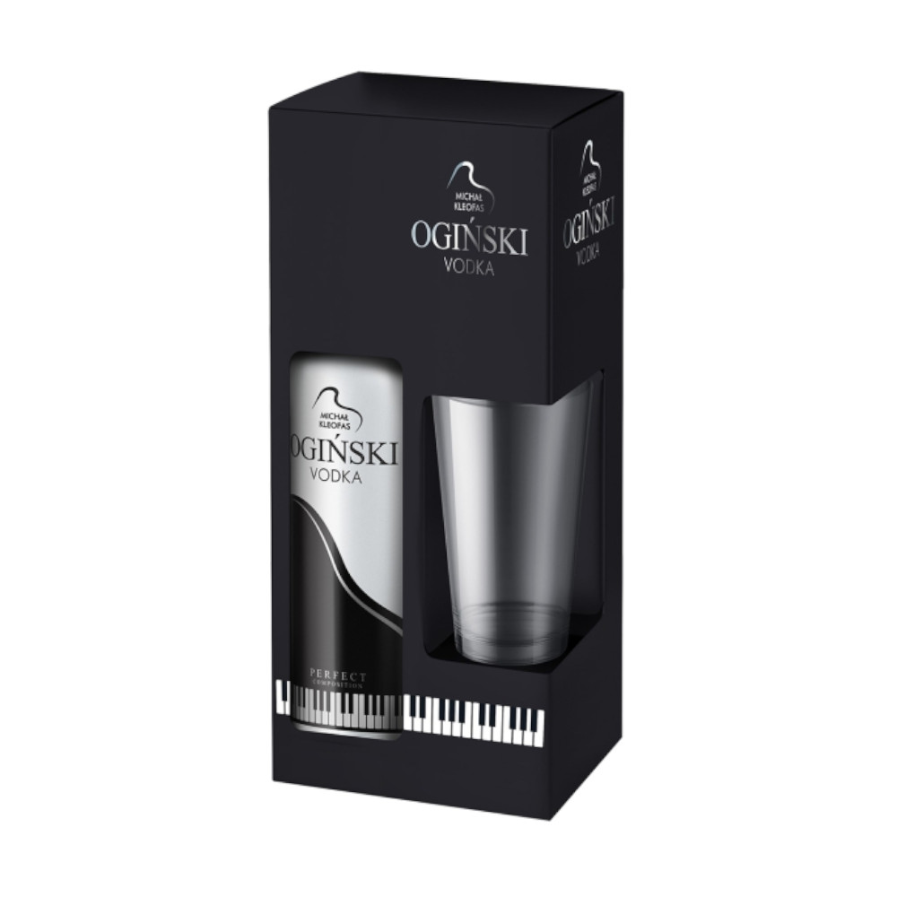 Wódka Ogiński Vodka 40% 700 ml +1 szklanka