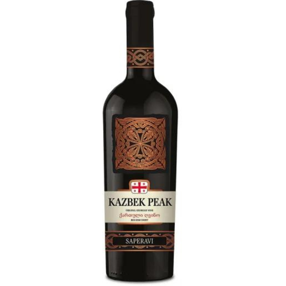 Wino Kazbek Peak Saperavi 12% czerwone półsłodkie 750 ml