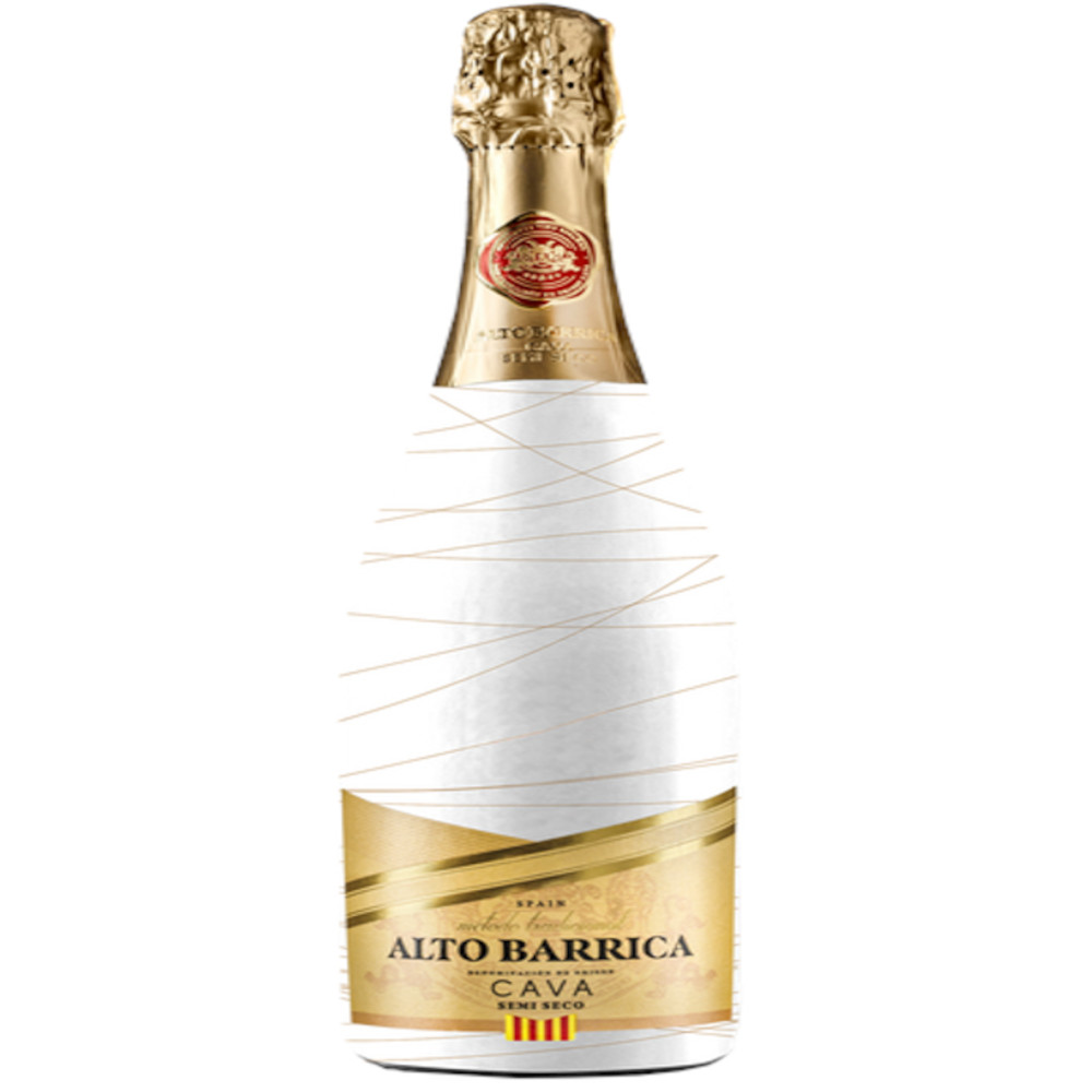 Wino Musujące Alto Barrica Brut 11,5% białe półwytrawne 750 ml