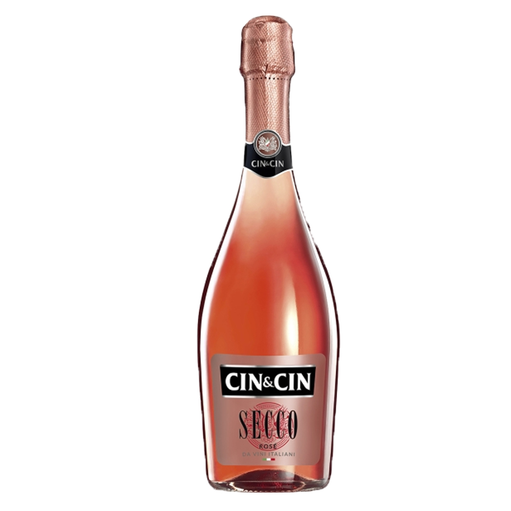 Wino Cin Cin Secco Rose 11% różowe półwytrawne 750 ml
