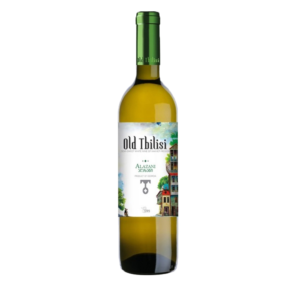 Wino Old Tbilisi Alazani 11% białe półsłodkie 750 ml
