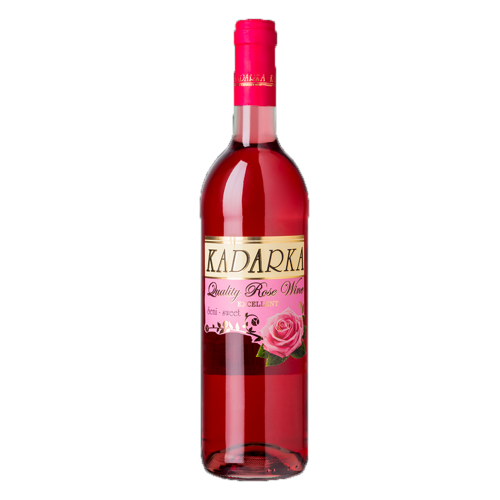 Wino Kadarka z różą 11% różowe półsłodkie 750 ml