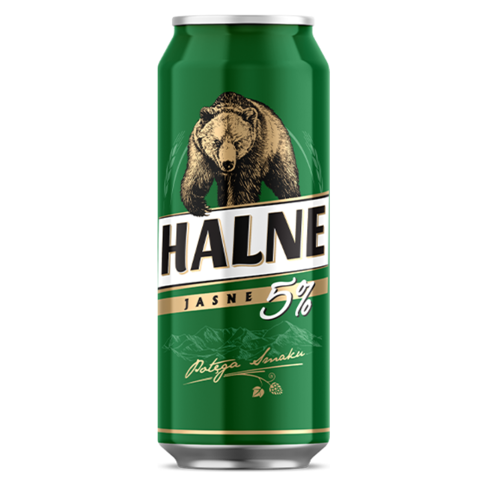 Piwo Halne Jasne Pełne 5% 500 ml Puszka
