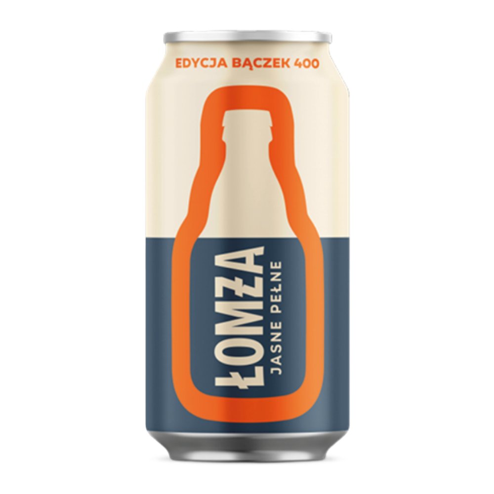 Piwo Łomża Jasne Pełne Edycja Bączek 400 6% 400 ml Puszka