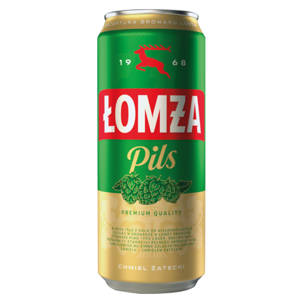 Piwo Łomża Pils 6% 500 ml Puszka