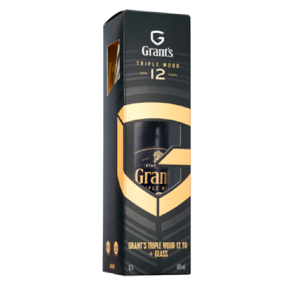 Whisky Grant's 12YO 40% 700 ml + szklanka