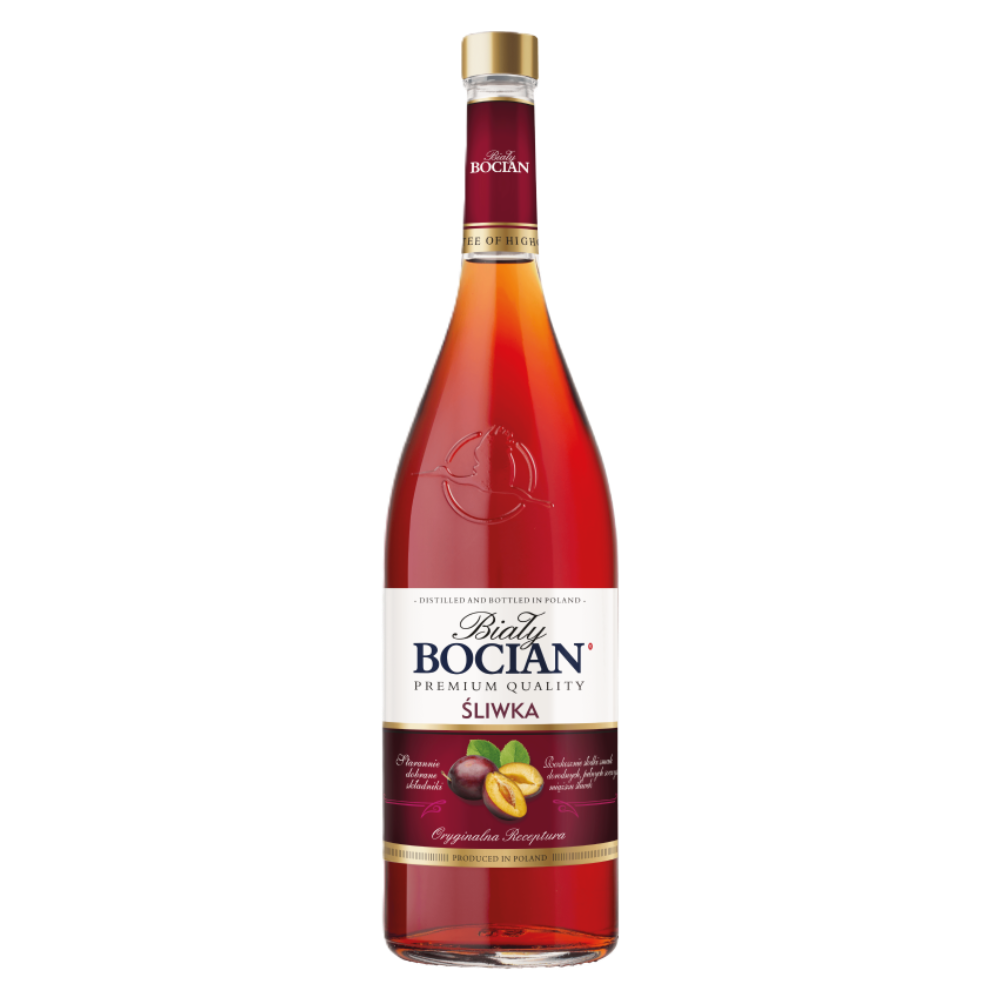 Likier Biały Bocian Śliwka 30% 200 ml