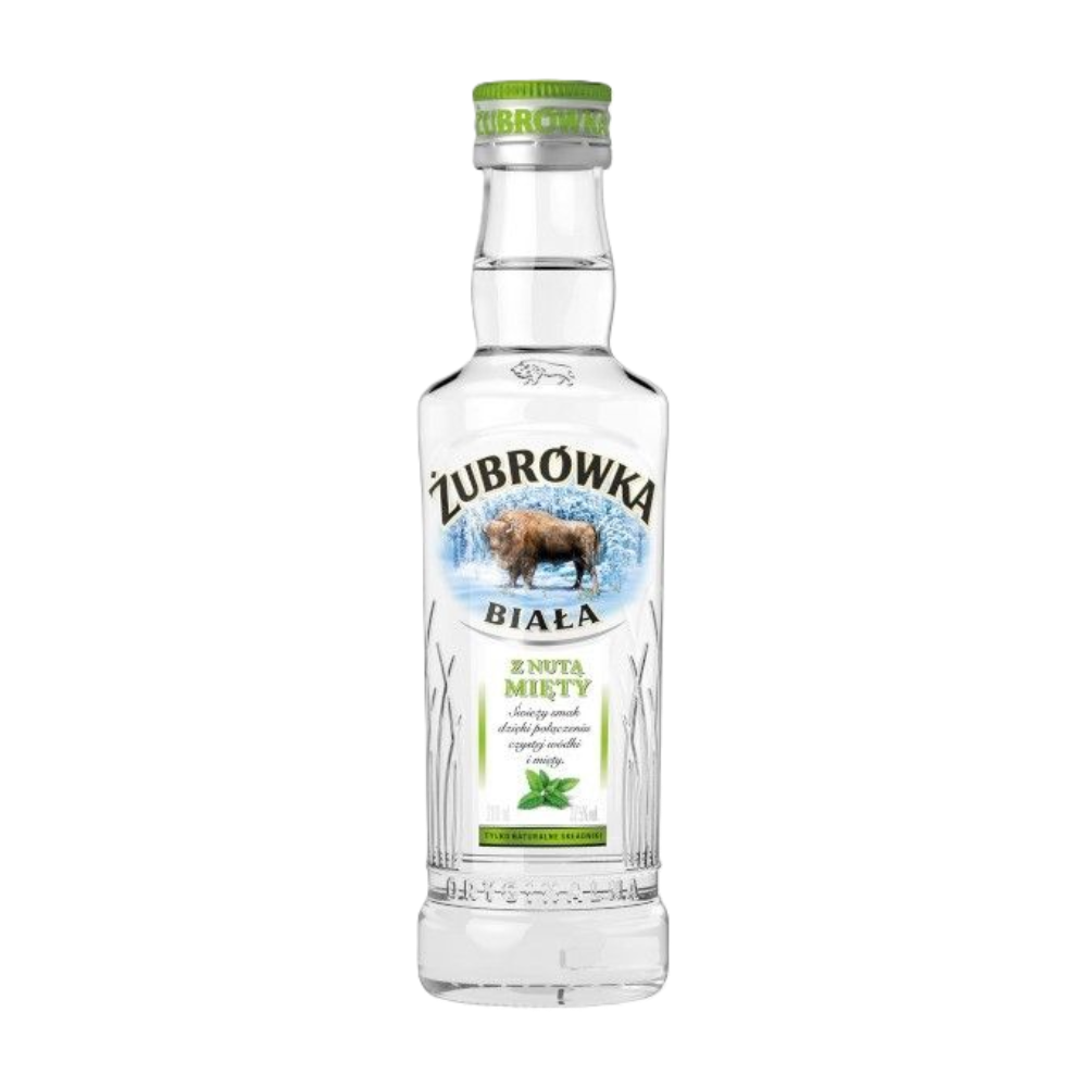 Wódka Żubrówka Biała z Nutą Mięty 37,5% 200 ml