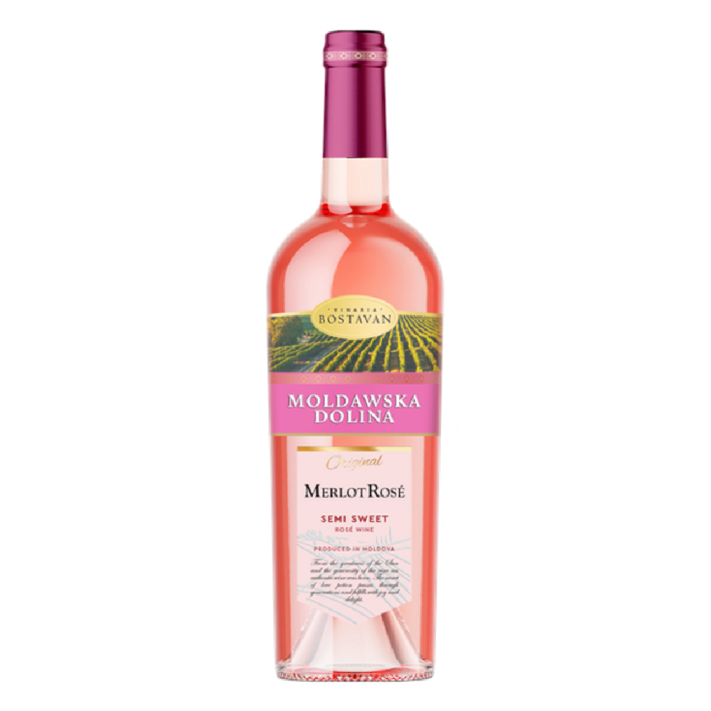 Wino Mołdawska Dolina Fruit 12% różowe słodkie 750 ml