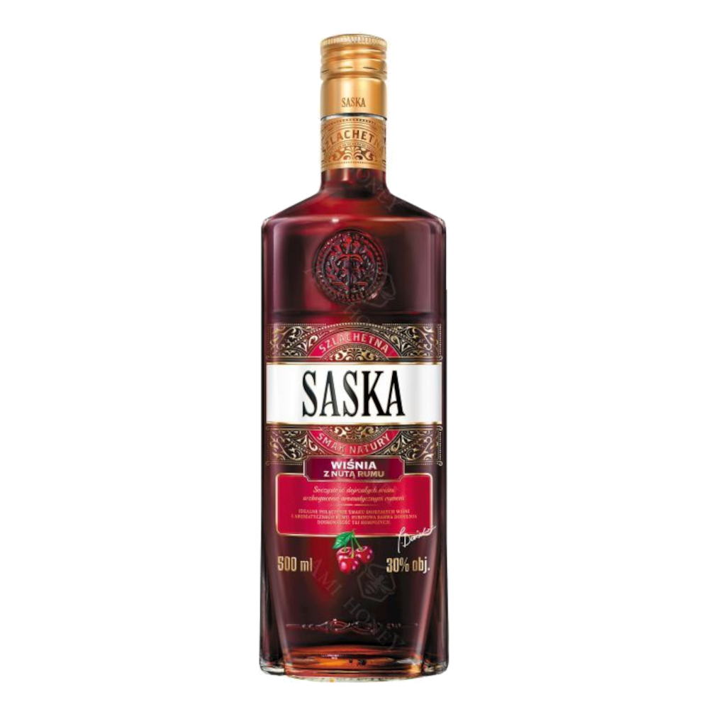 Saska Wiśnia z Nutą Rumu 28% 500 ml
