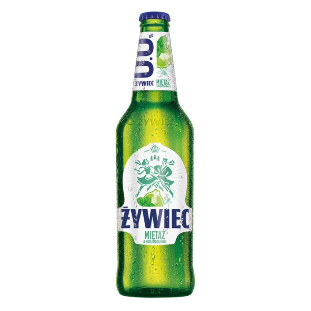 Piwo Żywiec Miętaż z nutą Bergamotki Bezalkoholowe 0% 500 ml