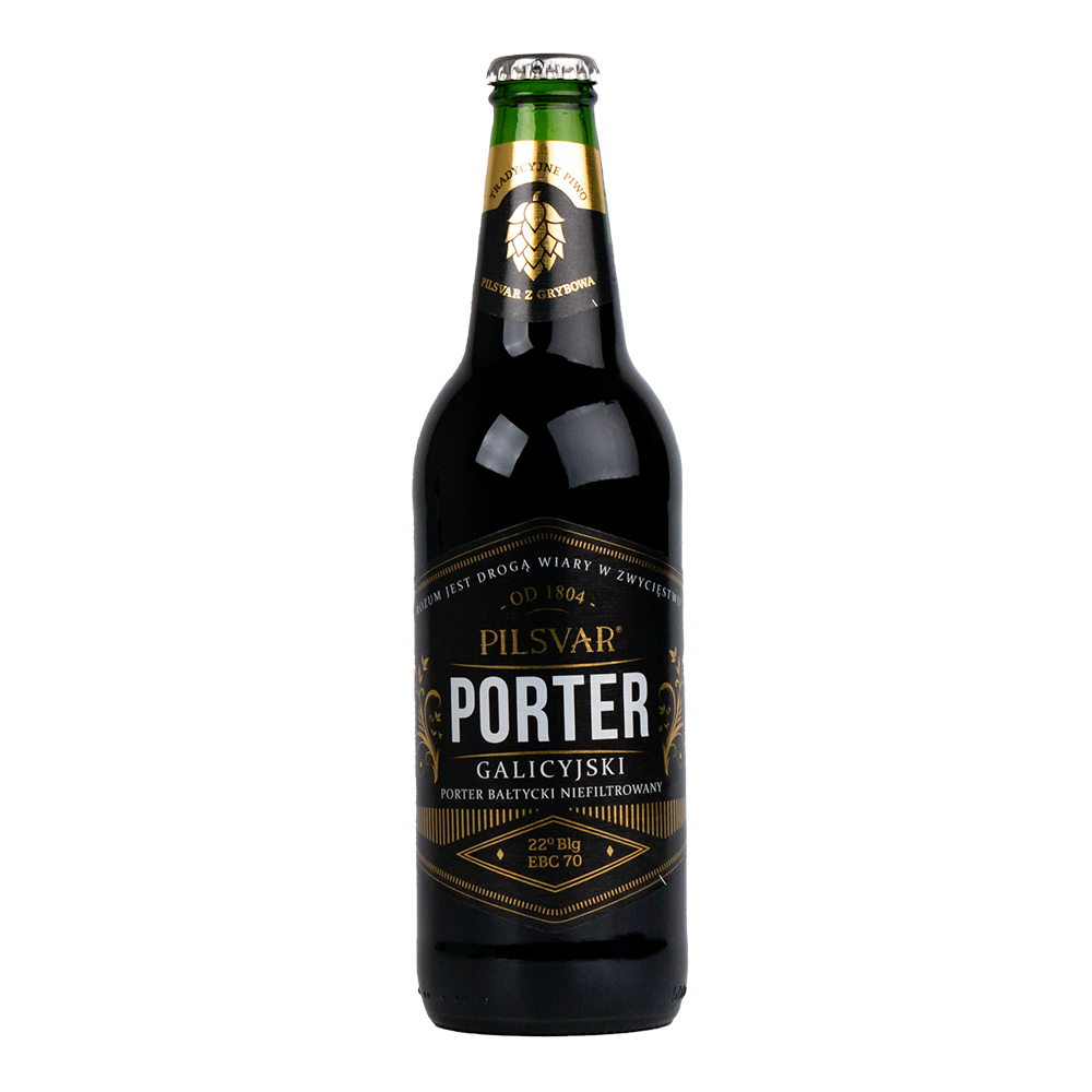 Piwo Grybów Pilsvar porter 9,5% 500 ml