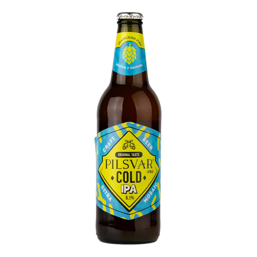 Piwo Grybów Pilsvar Cold Ipa 6,1% 500 ml