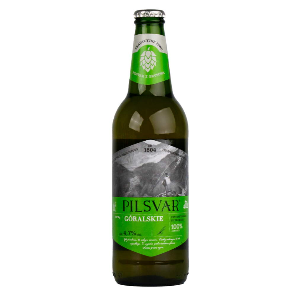 Piwo Grybów Pilsvar Góralskie 4,7% 500 ml