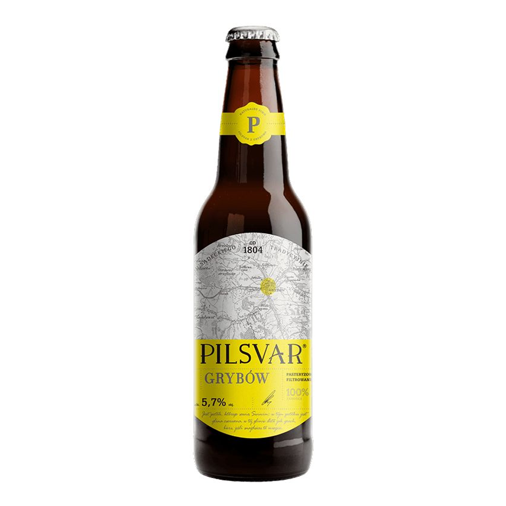 Piwo Pilsvar Grybów 5,7% 500 ml