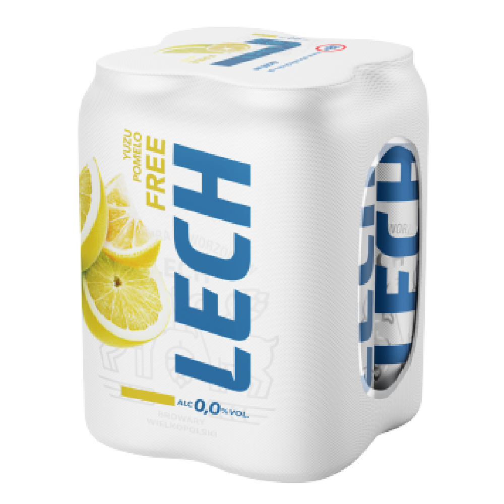Piwo Lech FREE Yuzu i Pomelo 4pak puszka 0% 500 ml