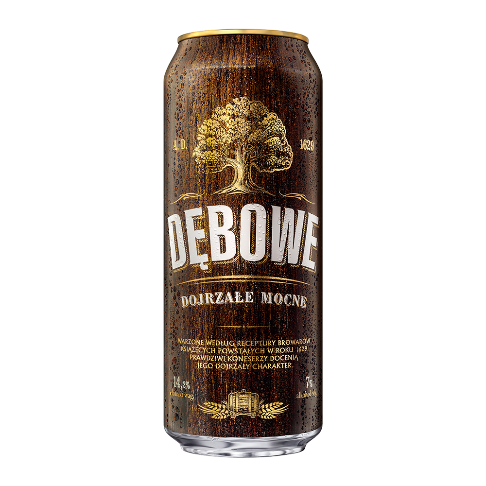 Piwo Dębowe Dojrzałe Mocne 7% 500 ml Puszka