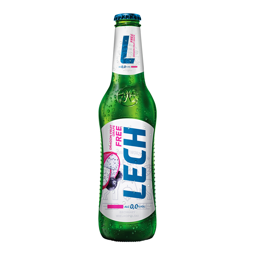 Piwo Lech Free Smoczy Owoc i Winogrono 0% 330 ml
