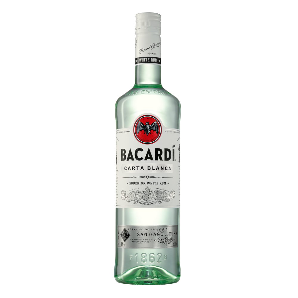 Rum Bacardi Carta Blanca 40% 500 ml