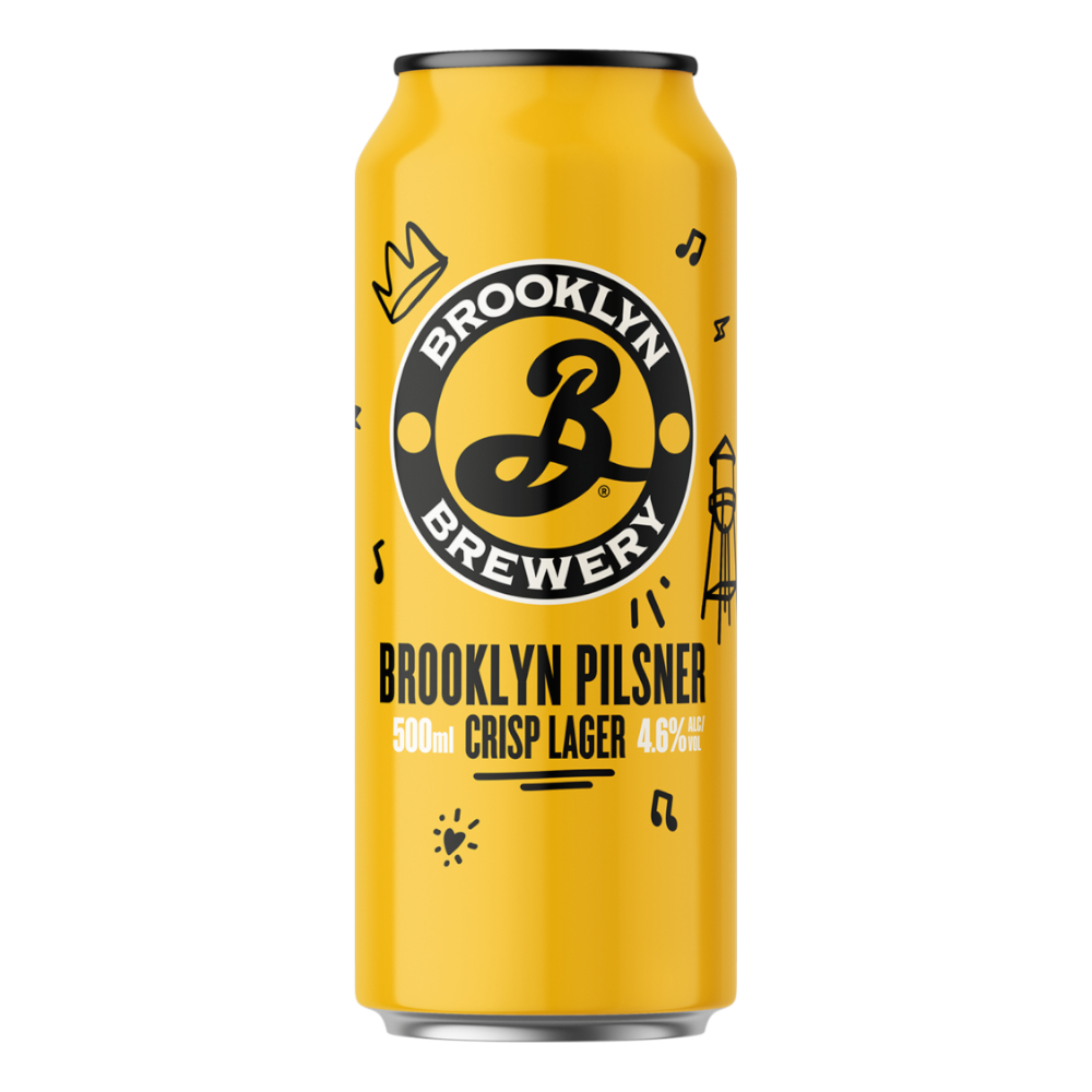 Piwo Brooklyn Pilsner Crisp lager 4,6% 500 ml Puszka