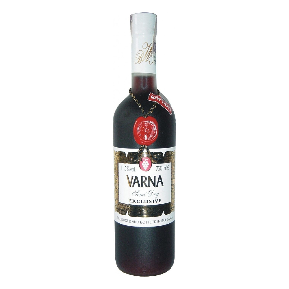Wino Varna 11,5% czerwone półwytrawne 750 ml