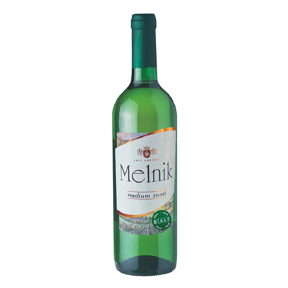 Wino Melnik 11,5% białe półsłodkie 750 ml
