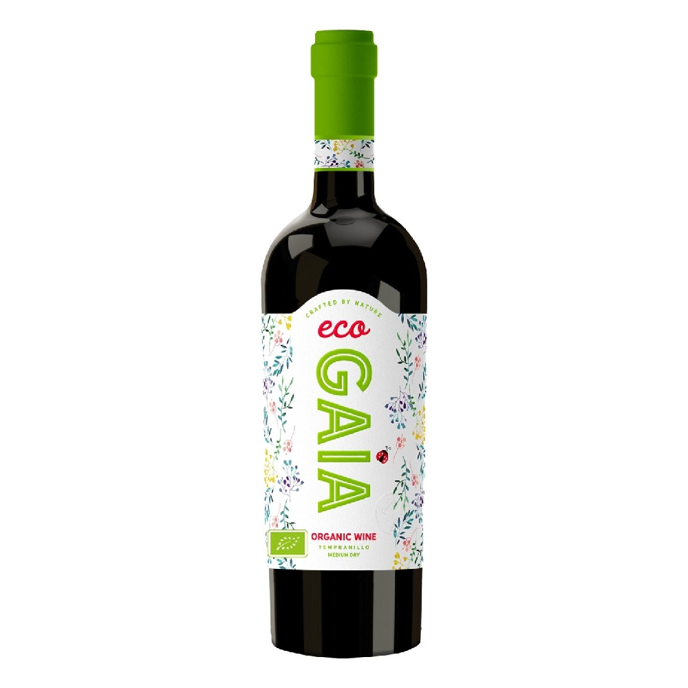Wino Eco Gaia 12% czerwone półwytrawne 750 ml