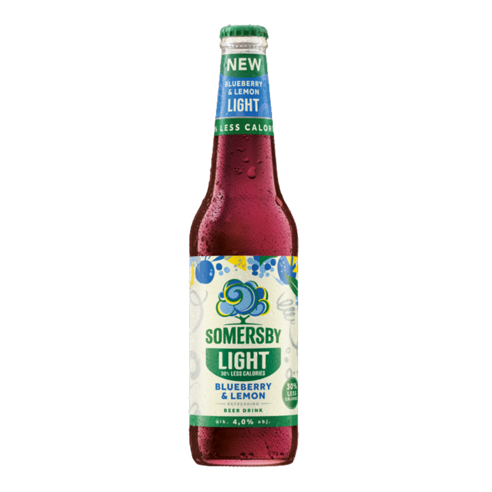 Piwo Somersby Blueberry & Lemon Light 4% 400 ml