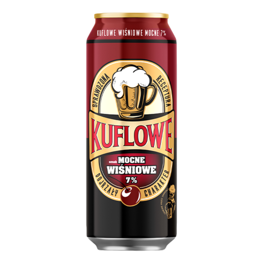 Piwo Kuflowe Mocne Wiśniowe 7% 500 ml puszka