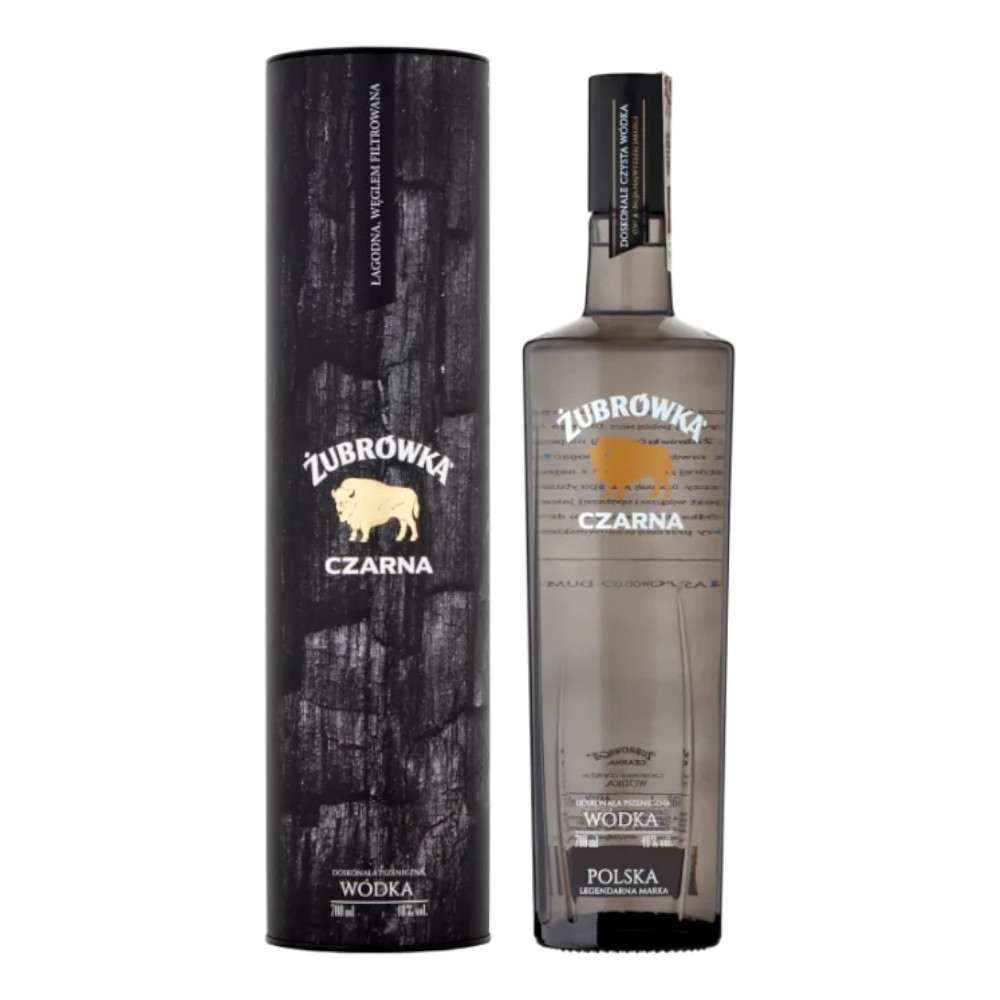 Wódka Żubrówka Czarna 40% 700 ml tuba