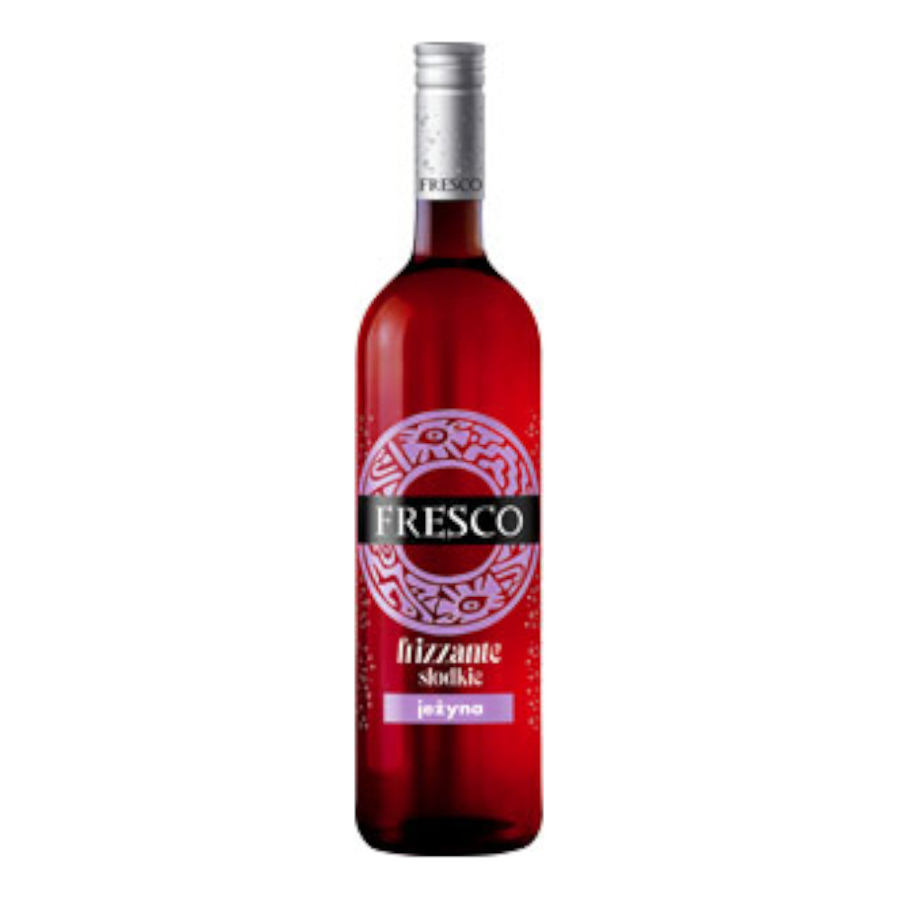 Wino Fresco Frizzante Jeżyna  5,5% różowe słodkie 750 ml