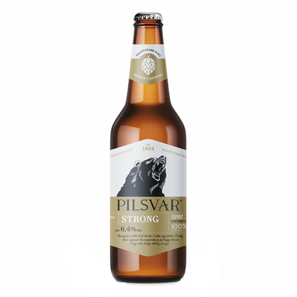 Piwo Pilsvar Strong 6,4% 500 ml