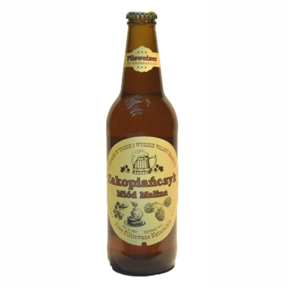 Piwo Zakopiańczyk miód malina 5,7% 500 ml