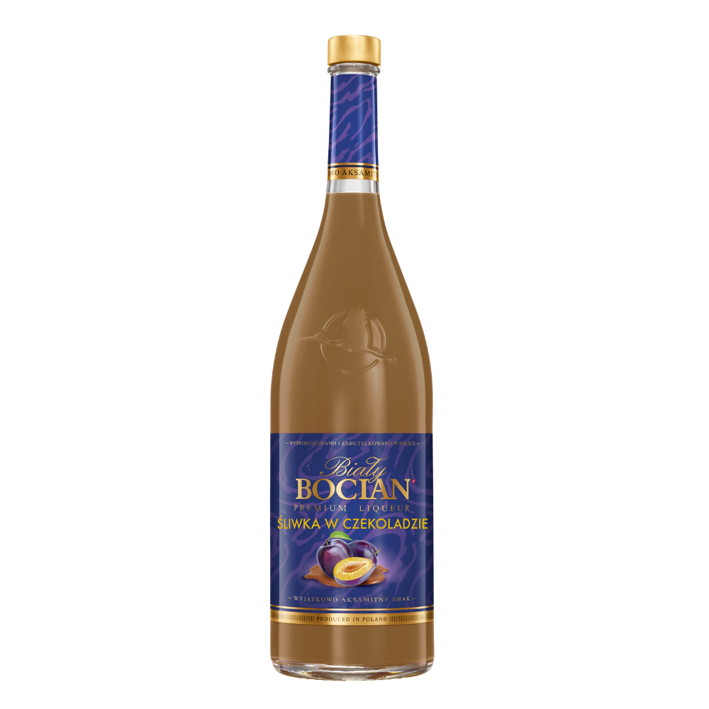 Likier Biały Bocian Śliwka w Czekoladzie 16% 500 ml