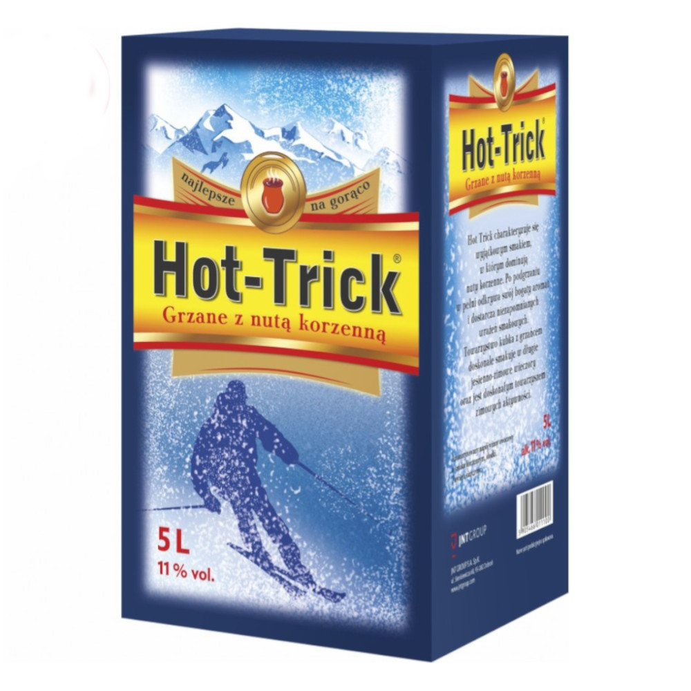 Wino Grzane Hot-Trick BIB 11% czerwone słodkie 5000 ml