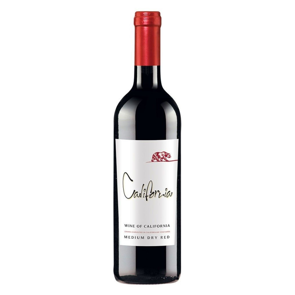 Wino California Bear 13% czerwone półwytrawne 750 ml