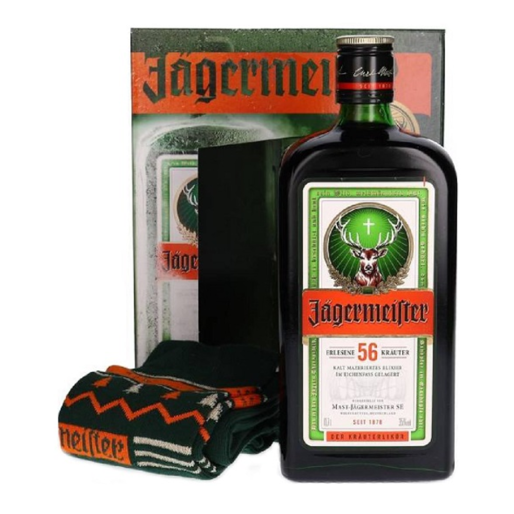 Likier Jagermeister 35% 700 ml + Skarpetki