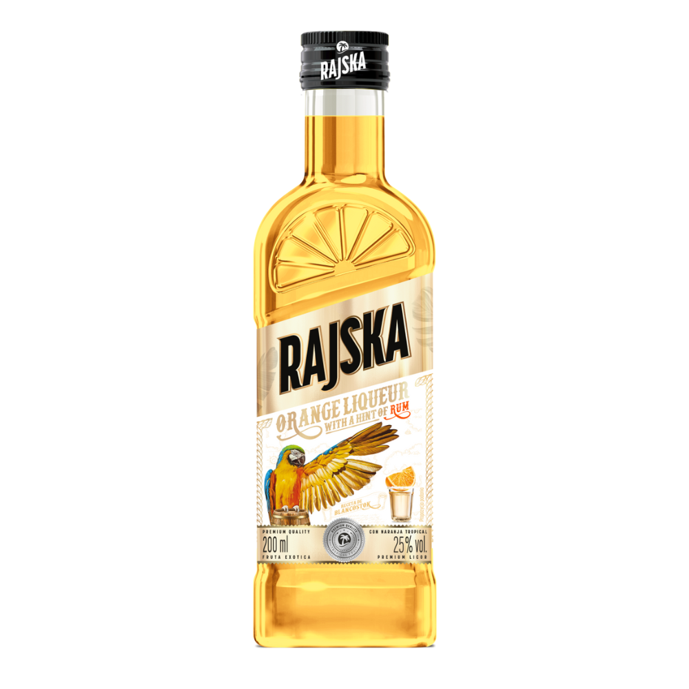 Likier Rajska Pomarańcza z Rumem 25% 200 ml